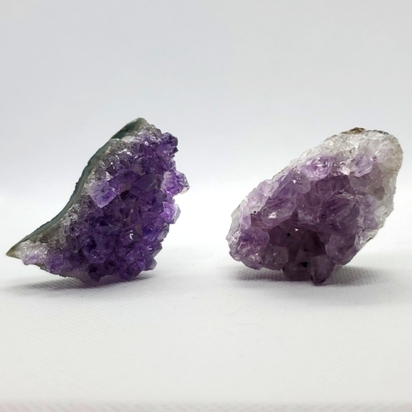 Amethyst Clusters Two Beautiful Pieces Dark & Light Colors #38 - Picture 5 of 13